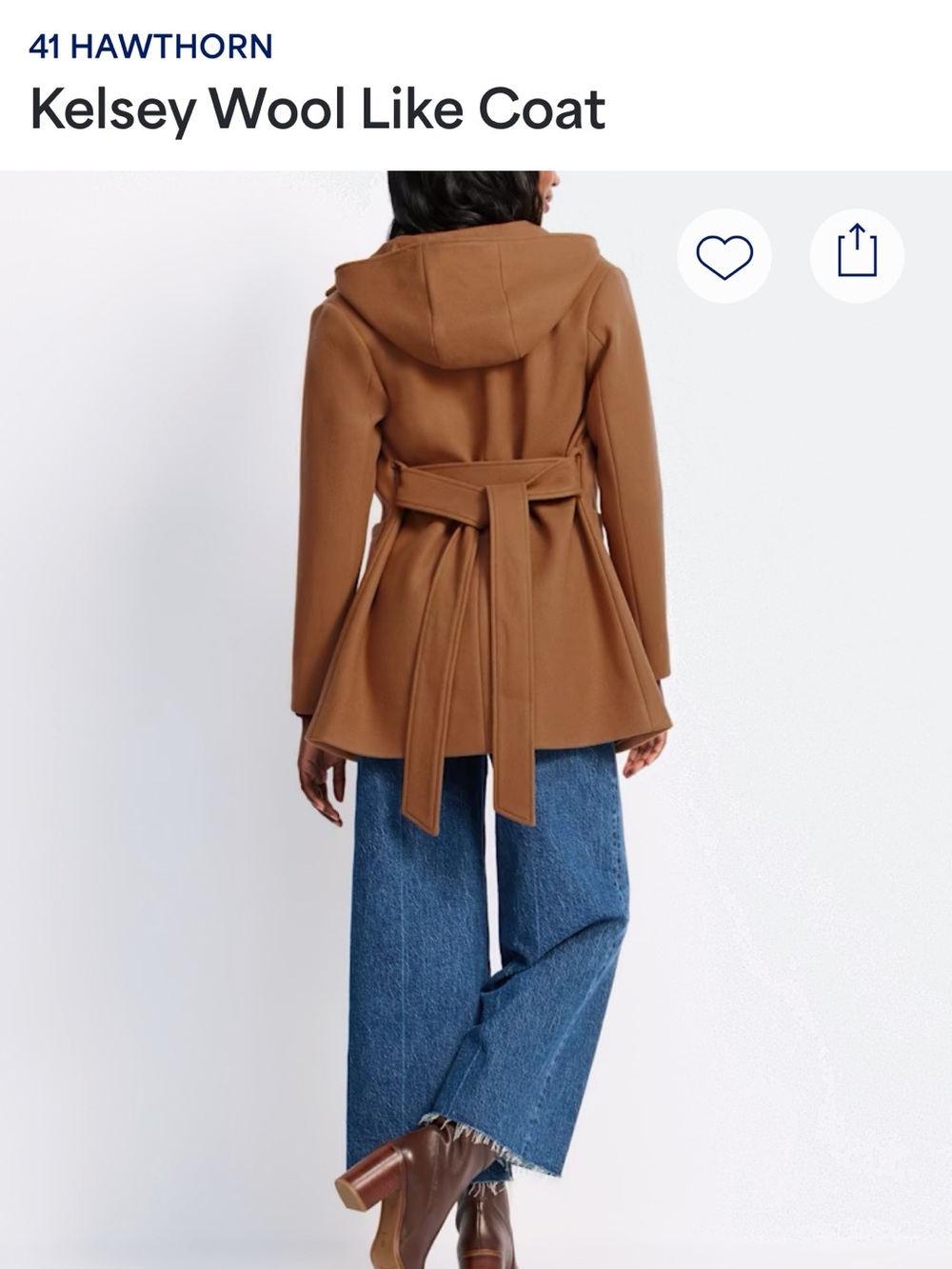 41 Hawthorn Hooded Belted Trench Coat - Brown
